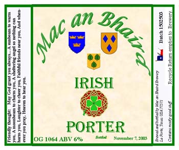 irish porter