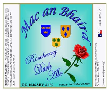 roseberry dark ale